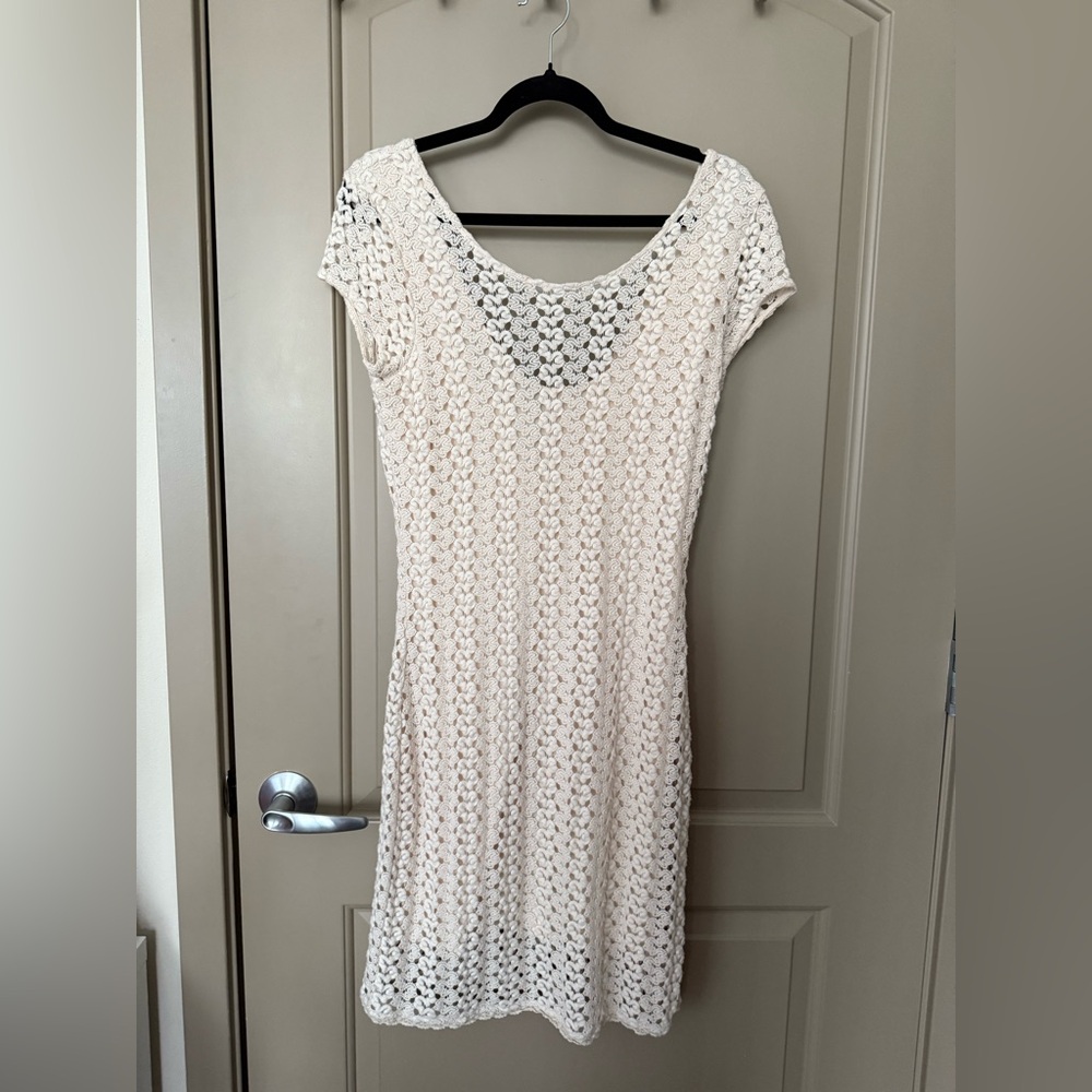 Free People Cream Crochet Dress